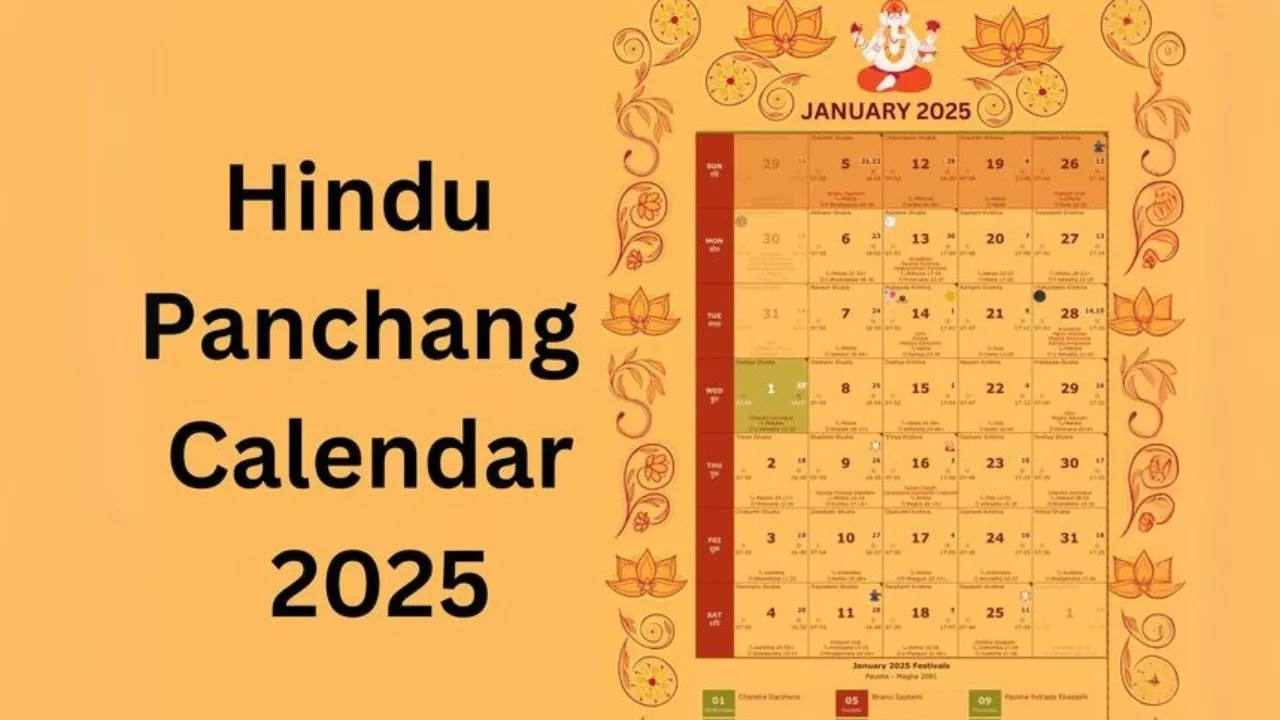 Picture of a Hindu panchang - Panchang guide to Pitrupaksha